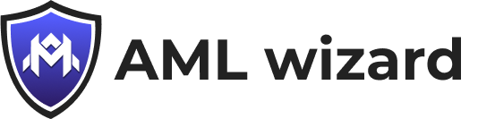AML Wizard brand on building